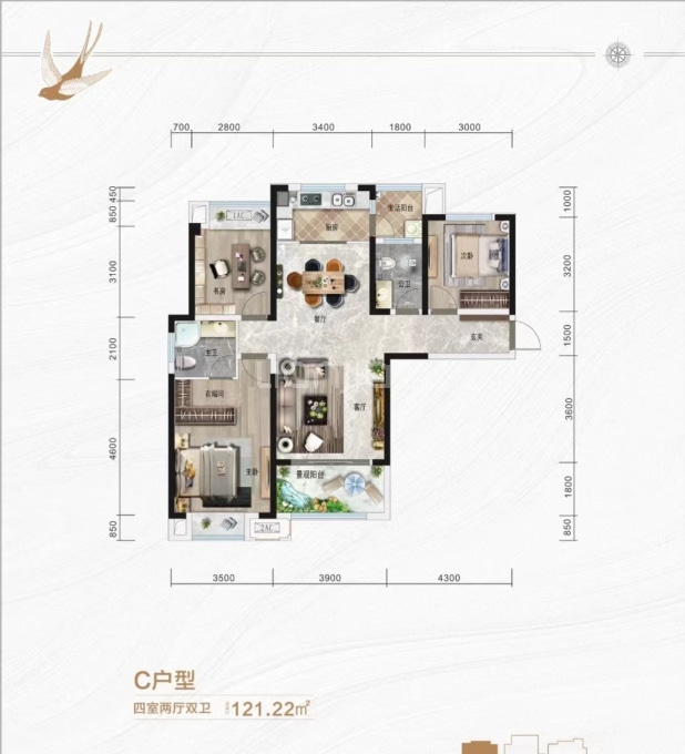 C 户型图