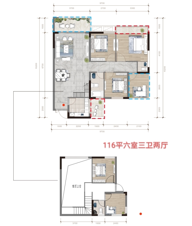 116平户型 户型图