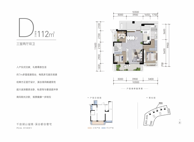 西三期D-112㎡ 户型图