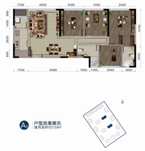 A6 户型图