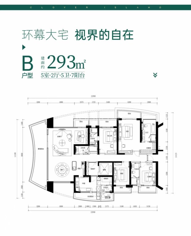 B户型 户型图