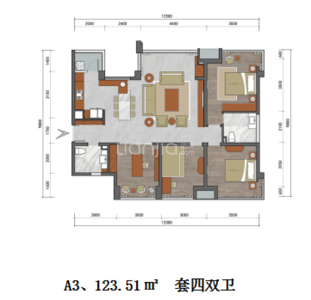 A3 户型图