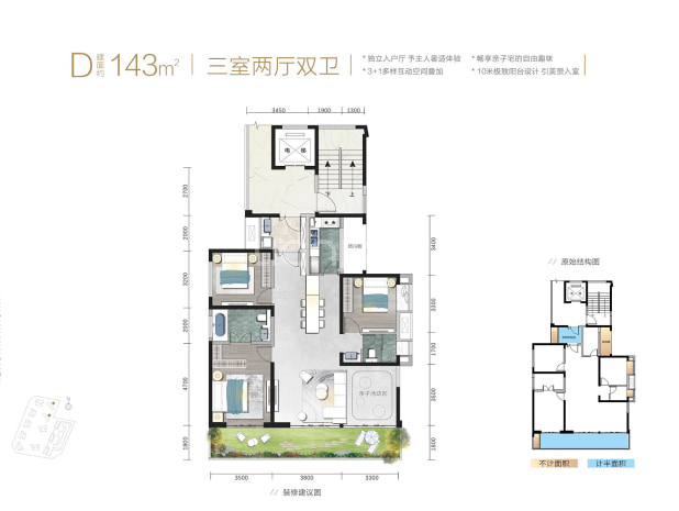 D户型 户型图