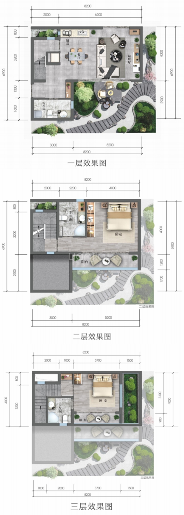 102㎡户型 户型图