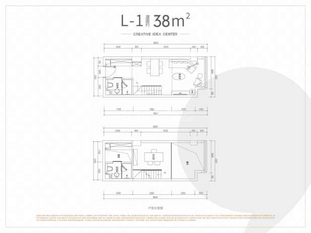 L-1 38㎡ 户型图