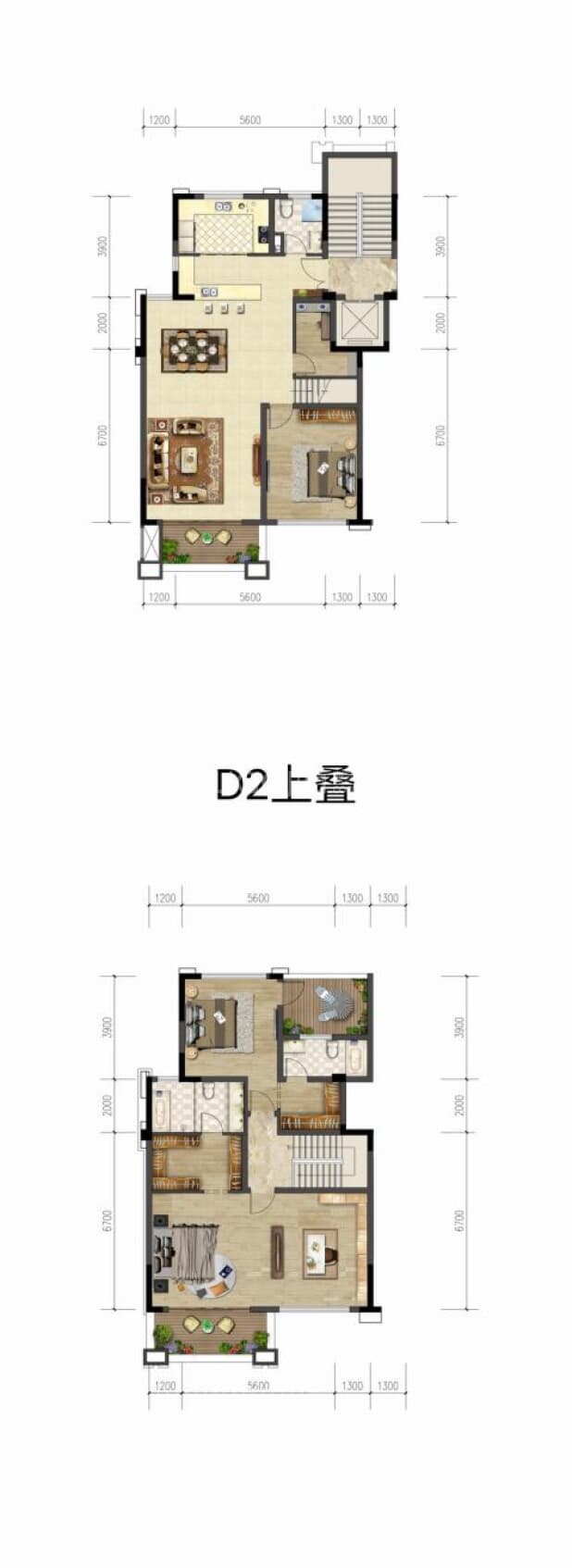 D2上叠 户型图