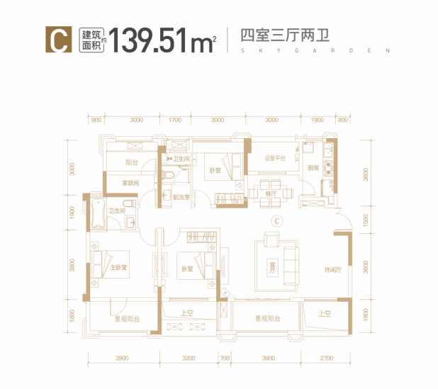 C 户型图