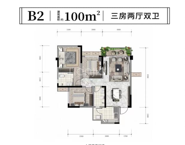 B2 户型图