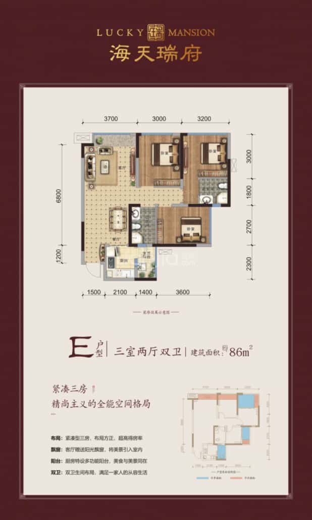 E户型 户型图