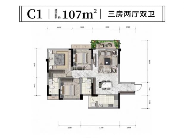 C1 户型图