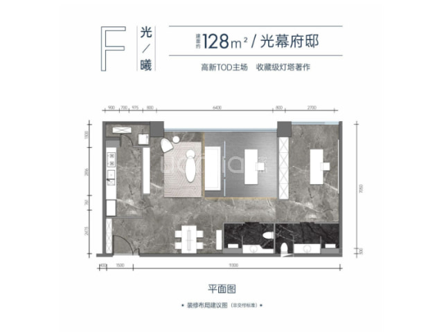 F户型 户型图