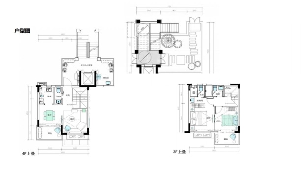 瞻星叠院（上叠） 户型图