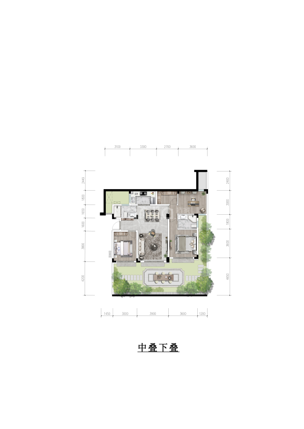 中叠下叠 户型图