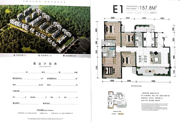 E1户型 户型图