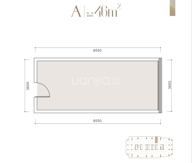 46㎡ 户型图