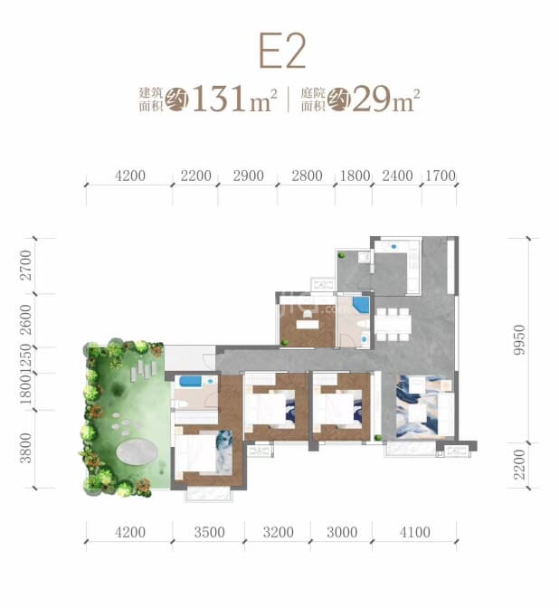 E2户型 户型图