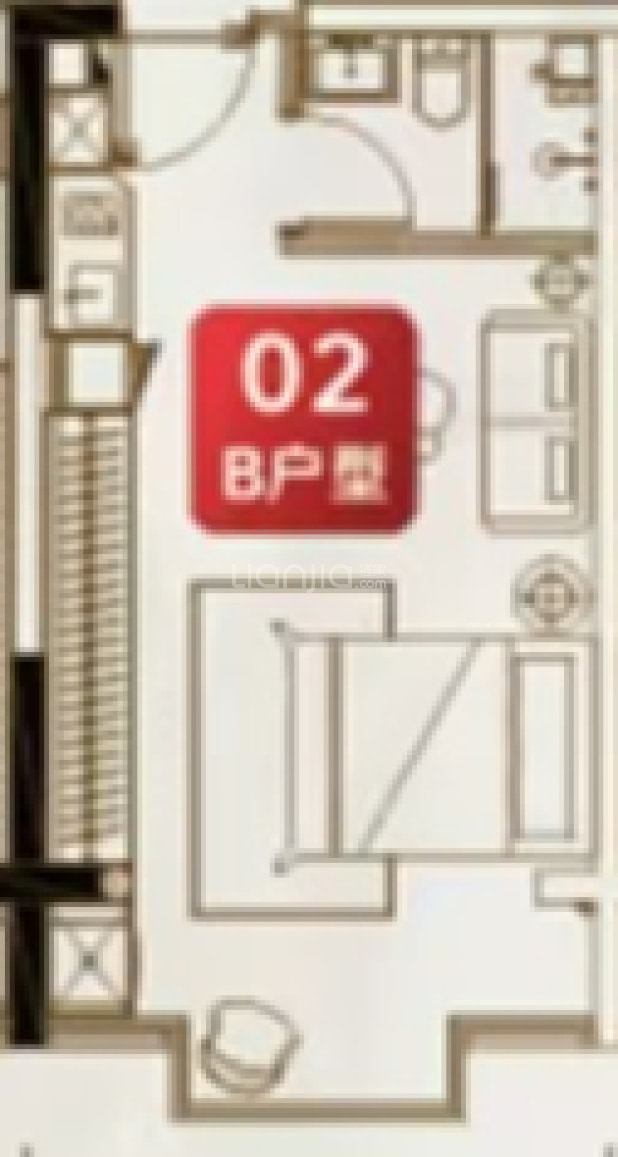 B户型 户型图