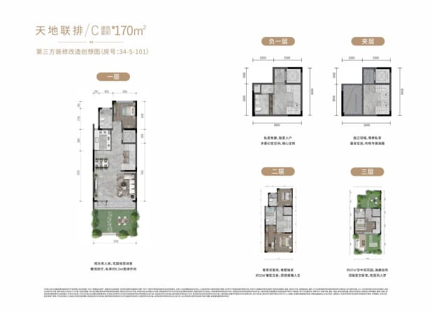 C户型 户型图