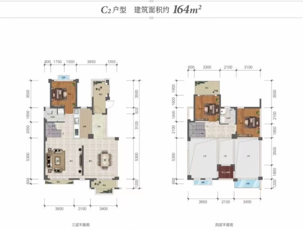 C2户型 户型图