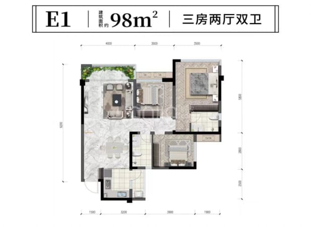 E1 户型图