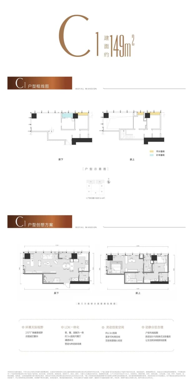 C1户型 户型图