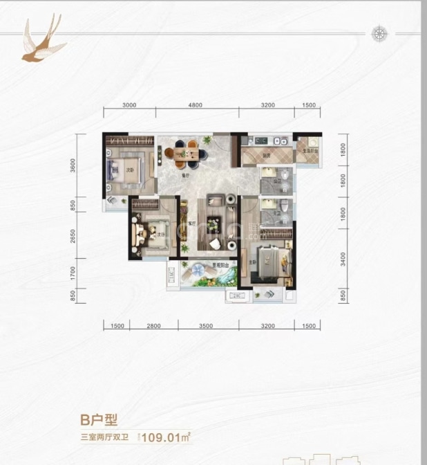B 户型图