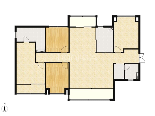 54#地块B户型 户型图