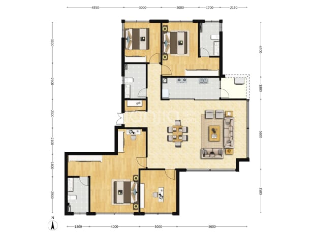 139m² 户型图