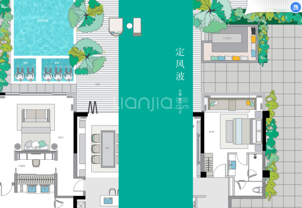 定风波 户型图