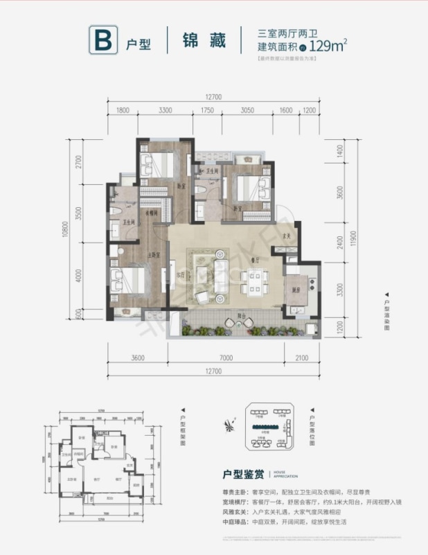 B户型 户型图