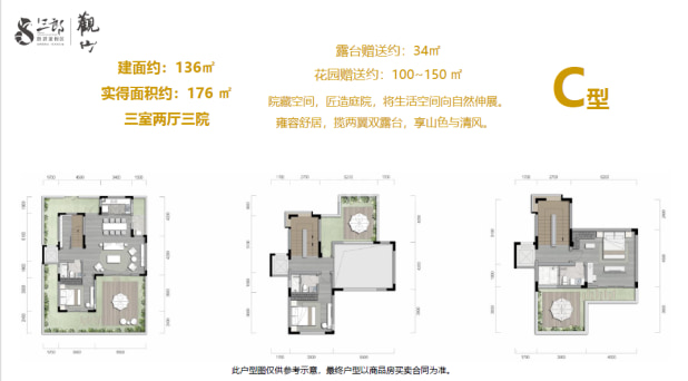 C户型 户型图