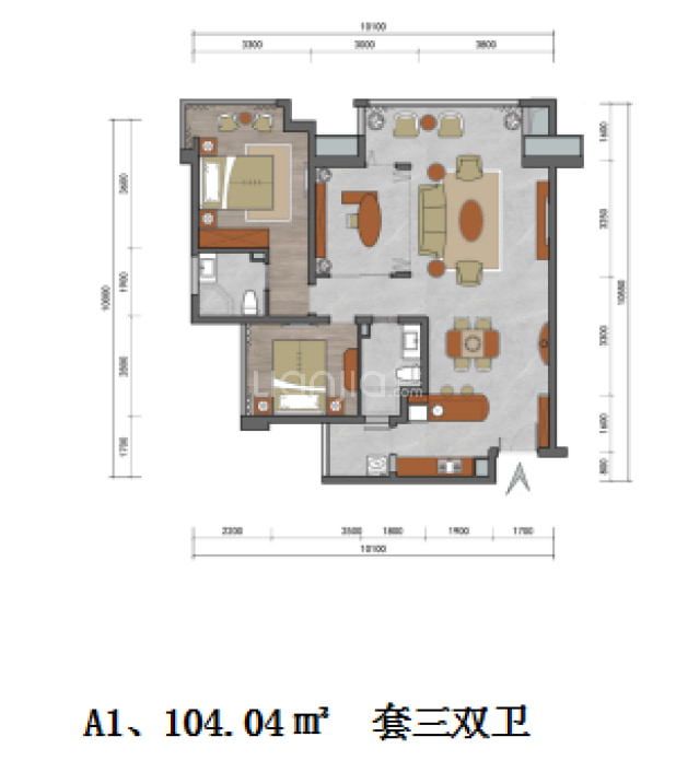 A1 户型图