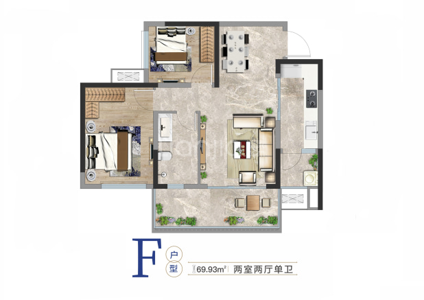 F户型 户型图